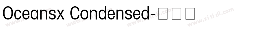 Oceansx Condensed字体转换